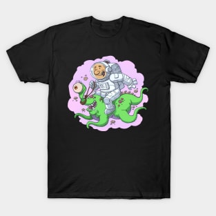 astronaut with alien T-Shirt